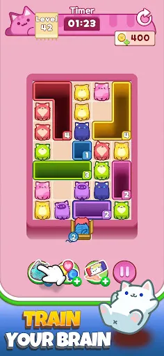 Gameplay screenshot 3 from Drop the Cat! - Casual game